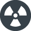 Hazard symbol　Radioactive Danger free icon 2