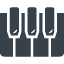 Piano keys free icon 6