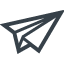 Paper airplane free icon 1