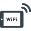 Wifi Signal and tablet free icon