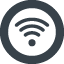 Wifi Signal Internet in a circle free icon 1