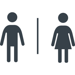 Toilets Sign With Woman And Man Free Icon 2 Free Icon Rainbow Over 4500 Royalty Free Icons