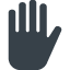 Stop hand gesture free icon 1