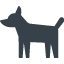 Dog side silhouette free icon 1