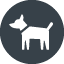 Dog side silhouette free icon 5