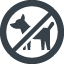 No Dogs Sign free icon 1