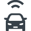 Car with signal free icon