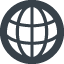 Earth globe symbol of grid free icon 1