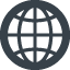 Earth globe symbol of grid free icon 2