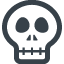 Human skull free icon 2