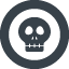 Human skull free icon 3