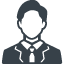 Man in suit and tie free icon