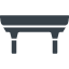Stylish table free icon