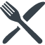 Knife and fork free icon 2
