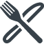 Knife and fork free icon 3