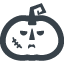 Halloween a bit bad pumpkin icon 1