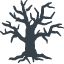 Halloween crooked tree icon 1