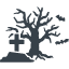 Halloween crooked tree icon 2