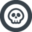 Human cute skull free icon 2