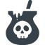 Halloween witch cauldron icon