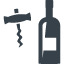 Wine and opener free icon