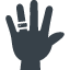 Ring and hand free icon