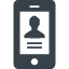 Login screen On a smartphone icon