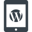 wordpress with tablet free icon