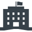 Office and administration building free icon