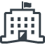 Office and administration building free icon 2