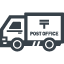 Postal delivery car icon 1