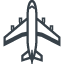 Large passenger aircraft ( airplane ) free icon 4