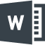Word logo free icon