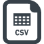 CSV file free icon