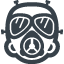 Gas mask free icon 1