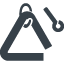 percussion triangle icon