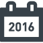 Calendar(2016) free icon
