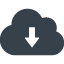 cloud download mark free icon 2