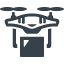 Delivery drone icon 2