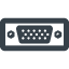 D-sub connector free icon 1