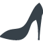 High-heeled silhouette free icon