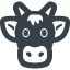 Cow face free icon 3