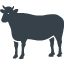 Cow silhouette free icon 1