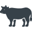 Cow silhouette free icon 2