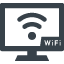 Wi-Fi × Television free icon 2