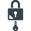 Locked padlock free icon 2