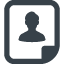 User information free icon
