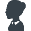 Women’s teacher silhouette free icon