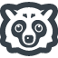 Raccoon dog free icon 1