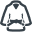 Judo uniform icon 1